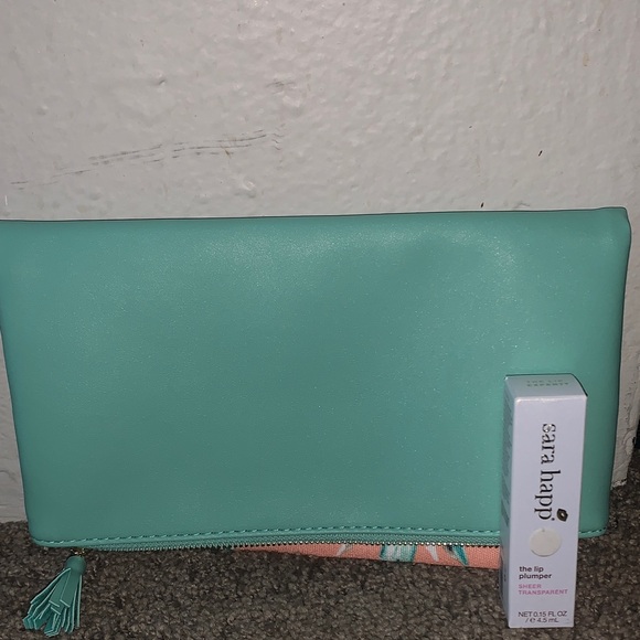 Rachel Pally Aqua and Peach Clutch - Picture 11 of 13